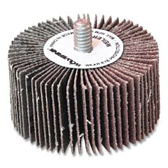 Weiler 30738 Wolverine® Mounted Flap Wheel, 2 In Dia, 80 Grit, 25000 Rpm
