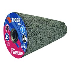 Weiler 68317 Type 17 Flat Tip Grinding Cone, 2 In Dia, 24 Grit, 5/8 In To 11 Arbor, Aluminum Oxide