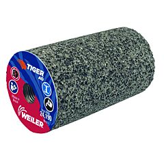 Weiler 68318 Type 18 Flat Tip Grinding Plug, 1-1/2 In Dia, 24 Grit, 3/8 In To 24 Arbor, Aluminum Oxide