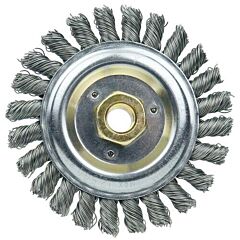 Weiler 79813 Dually® Stringer Bead Wheel, 5 In Dia X 1/2 In Face W X 5/8 In-11 Unc X 0.023 In, 12500 Rpm, 5 Ea/Bx