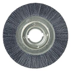 Weiler 86131 Burr-Rx 10" Crimped Filament Wheel Brush, .055/80Cg Fill, 2" Arbor Hole