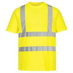 Portwest Ec12 Eco Hi-Vis Short Sleeve T-Shirt (6 Pack), Yellow