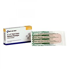First Aid Only 1-007 2" X 4" Fabric Bandages, 6/Box