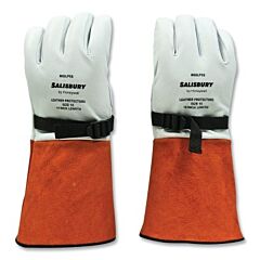 Salisbury Ngilp3S/9H Next Generation Leather Protector Gloves, Goatskin/Cowhide, Size 9.5, Cream/Russet