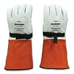 Salisbury Ngilp5S/9H Next Generation Leather Protector Gloves, Goatskin/Cowhide, Size 9.5, Cream/Russet