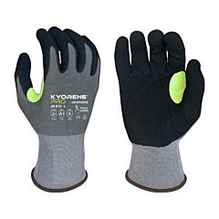 Armor Guys 00-810Ht-S Cut Resistant Gloves, Gray Kyorene Pro Liner With Black Hct Foam Nitrile Palm, Hi Vis Thumb Crotch Reinforcement, Touch Screen, Hang Tag, Size Small