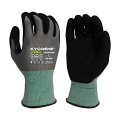 Armor Guys 00-840Ht-Xs Cut Resistant Gloves, Gray Kyorene Pro Liner With Black Hct Foam Nitrile Palm, Hang Tag, Ansi A4, Size X-Small