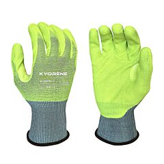 Armor Guys 00-840Hv-2X Cut Resistant Gloves, Hi Vis Kyorene Pro Liner With Hi Vis Hct Lite Nitrile Palm Coating, Thumbcrotch Reinforcement, Touch Screen, Ansi A4, Size 2X-Large