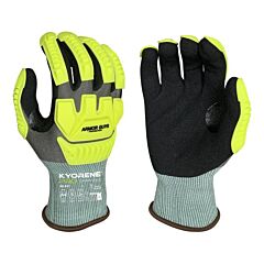 Armor Guys 00-847Ht-L Cut Resistant Gloves, Gray Kyorene Pro Liner With Foam Nitrile Palm And Back Protection, Hang Tag, Ansi A4, Size Large
