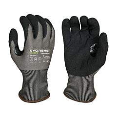 Armor Guys 00-850V-L Cut Resistant Gloves, Gray Kyorene Pro Liner With Black Hct Foam Nitrile Palm, Ansi A5, Vend Packed, Size Large