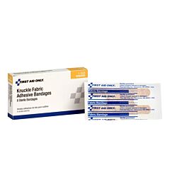 First Aid Only 1-009 Fabric Knuckle Bandages, 8/Box