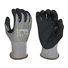 Armor Guys 00-890Ht-Xs Cut Resistant Gloves, Gray Kyorene Pro Liner With Black Hct Foam Nitrile Palm, Thumbcrotch Reinforcement, Touch Screen, Hang Tag, Ansi A9, Size X-Small