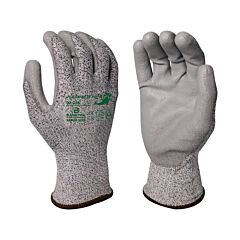 Armor Guys 02-028Hh-S Cut Resistant Gloves, "Hammer Head 4" Salt & Pepper Hdpe Liner With Gray Pu Palm Coating, Ansi A4, Size Small