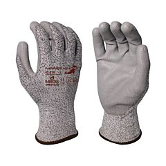 Armor Guys 02-029Hh-Xs Cut Resistant Gloves, "Hammer Head 5" Salt & Pepper Hdpe Liner With Gray Pu Palm Coating, Ansi A5, Size X-Small