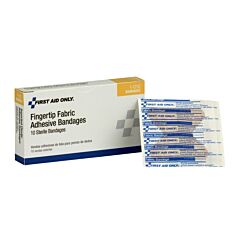 First Aid Only 1-010 Fabric Fingertip Bandages, 10/Box