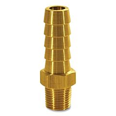 Dixon Valve 1020604C Barbed Hose Fitting, 3/8 In Dia, 1.76 In L, Brass