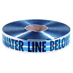 Empire Level 31-021 Magnatec Premium Detectable Warning Tapes, Caution Water Line Below, 2 In, Blue