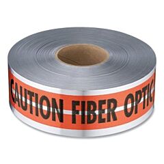 Empire Level 31-150 Magnatec Premium Detectable Warning Tape, Caution Fiber Optic Cable Below, 1000 Ft, 3 In W, Orange