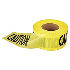 Empire 71-1001 Safety Barricade Tape, 3 In X 1,000 Ft, Caution, 2 Mil, Yellow