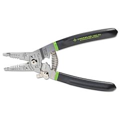 Greenlee 1950-Ss Pro Stainless Wire Stripper/Cutter/Crimper, 10-20 Awg, 6-32/8-32 Bolts, Straight