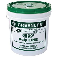Greenlee 430 Poly Line, 210 Lb Capacity, 6,500 Ft, 1-Ply