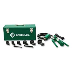 Greenlee 7309Sb 11-Ton Manual-Hydraulic Knockout Kit, Includes Ram/Hand Pump/Slug-Buster 1/2 In To 3 In And 4 In