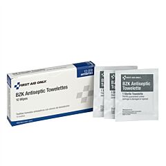 First Aid Only 12-018 Bzk Antiseptic Wipes, 10/Box