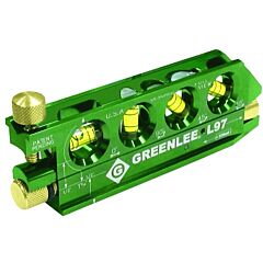Greenlee L97 Mini-Magnet Laser Level, 5.63 In L, 80 Yd Range, 4 Vials, Aluminum