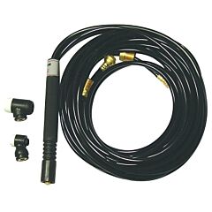 Weldcraft Wp-225-25-R Water Cooled Flexible Tig Torch Packages, Flex Head, 25 Ft Braided Rubber Cable