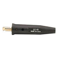 Lenco 5043 Cable Connector, Single Ova-Point Screw Connection, Male, 4 To 1/0 Cable Cap, Black