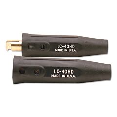 Lenco 5060 Cable Connector, Double Oval Point Screw Connection,Male/Female, 3/0 To 4/0 Awg Cap, Black