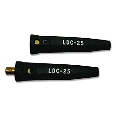 Lenco 5436 International Dinse Type Cable Connector, Female Connection, 4 Thru 1/0, Single Oval Thru Point, 250 Amp