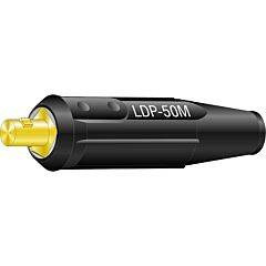 Lenco 5610 International Dinse Type Machine Plug, 3/8 Thru 24 Male Air Cooled