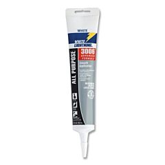 White Lightning W12001005 3006 All Purpose Adhesive Caulk, 5.5 Oz, Cartridge, Clear