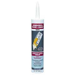 White Lightning W32000010 Window And Door Caulk, 10 Oz Plastic Cartridge, White