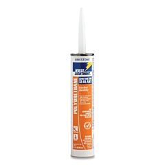 White Lightning W42204110 Polyurethane Constuctrion Sealant, 10 Oz, Cartridge, Limestone