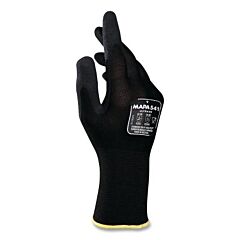 Mapa 34541030 Ultrane 541 Nitrile Coated Gloves, Size 10, Black