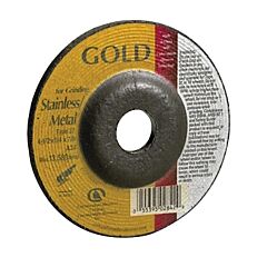 Carborundum 5539502833 Depressed Center Wheel, 4 In Dia, 1/8 In Thick, 3/8 In Arbor, 24 Grit