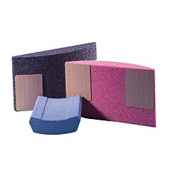 Carborundum 5539507043 Medalist Surface Grinding Segments, 30 Grit, 5 X 1 1/2 X 6, Ceramic Alumina