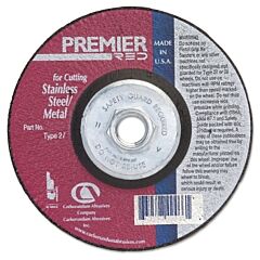 Carborundum 5539509169 Snagging Wheel, 6 In Dia, 1 In Thick, Hardness Grade R, 14 Grit Zirconia Alumina