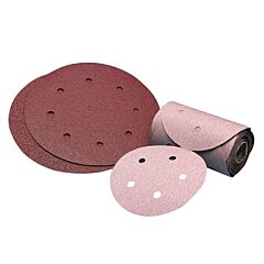 Carborundum 5539515295 Premier Red Aluminum Oxide Dri-Lube Paper Discs, 5 In Dia., 80 Grit