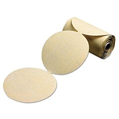 Carborundum 5539520134 Gold Aluminum Oxide Dri-Lube Paper Discs, 6 In Dia., P80 Grit