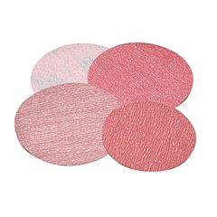 Carborundum 5539520263 Premier Red Aluminum Oxide Dri-Lube Paper Discs, 5 In Dia., P180 Grit