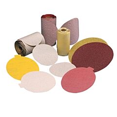 Carborundum 5539520624 Premier Red Aluminum Oxide Dri-Lube Paper Discs, 3 1/2 In Dia., P80 Grit