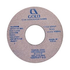 Carborundum 5539527372 Gold Toolroom Wheels, Type 1, 14 In Dia., 1 1/2 In Thick, 32 Grit, R Grade