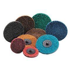 Carborundum 5539554465 Carbo Surface Prep Non-Woven Quick-Change Disc, Type Iii, 2", Medium