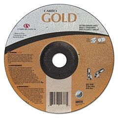 Carborundum 5539561555 Carbo Goldcut Reinforced Aluminum Oxide Abrasives, 7 In Dia., 1/16 In T, 30 Grit