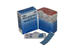 First Aid Only 1-650 Blue Metal Detectable 1" X 3" Fabric Bandages, 50/Box