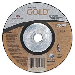 Carborundum 66252830584 Carbo Goldcut Reinforced Aluminum Oxide Abrasives, 4 1/2 In Dia., 30 Grit