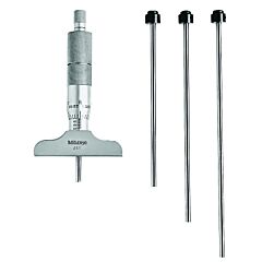 Mitutoyo 129-127 Series 129 Depth Micrometers, 0 In-4 In, .0005 In